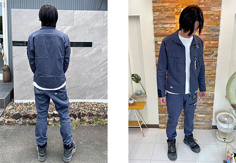 決定した作業服