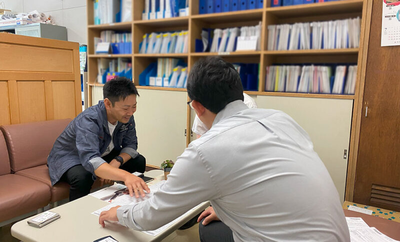 会社説明の様子