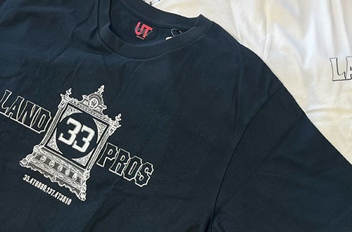 33周年記念Tシャツの経度アップ